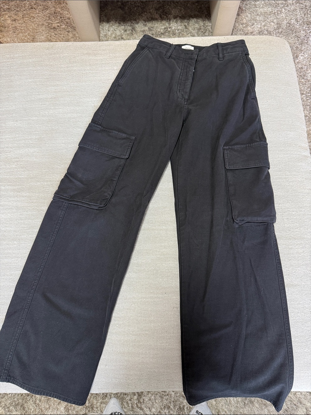 Wilfred Free Black Mid-Rise Trousers